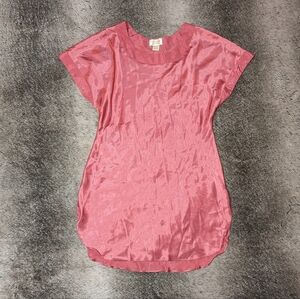 Victoria's Secret Gold Label Short Sleeve Nightgown Pink Women's Small